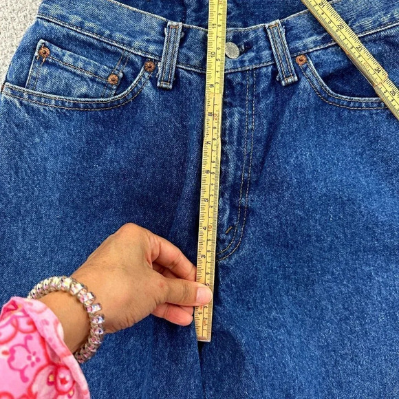 Vintage Levis 505 Womens size 12 USA Made High Waist Tapered Denim Baggy 80s 90s - Picture 4 of 16